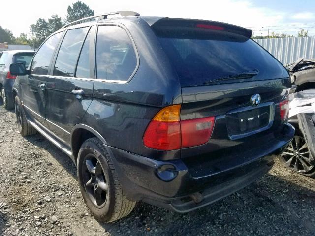 5UXFA535X3LV80533 - 2003 BMW X5 3.0I BLACK photo 3