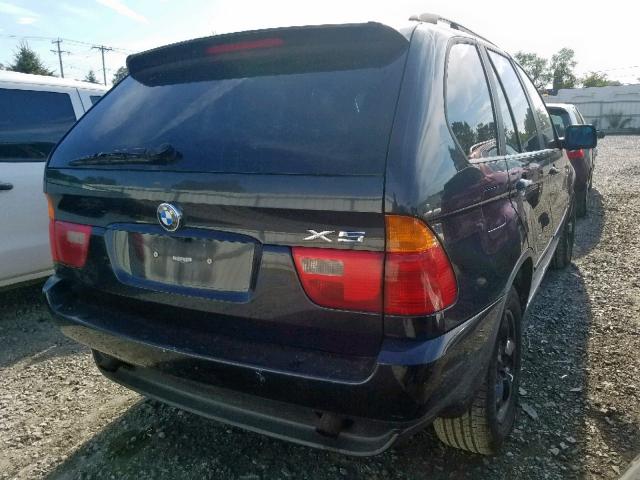 5UXFA535X3LV80533 - 2003 BMW X5 3.0I BLACK photo 4