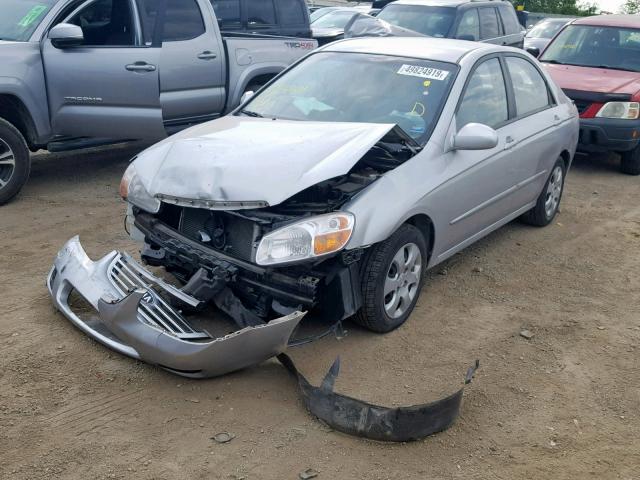 KNAFE121075400304 - 2007 KIA SPECTRA EX SILVER photo 2