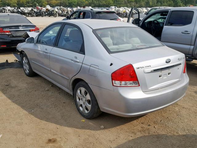 KNAFE121075400304 - 2007 KIA SPECTRA EX SILVER photo 3