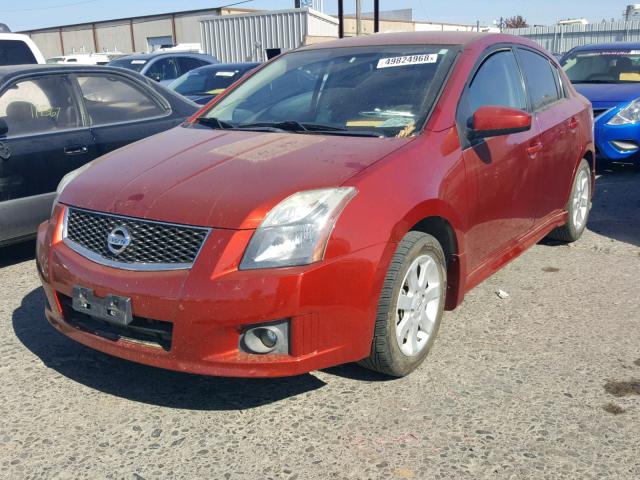 3N1AB6AP1BL680318 - 2011 NISSAN SENTRA 2.0 MAROON photo 2