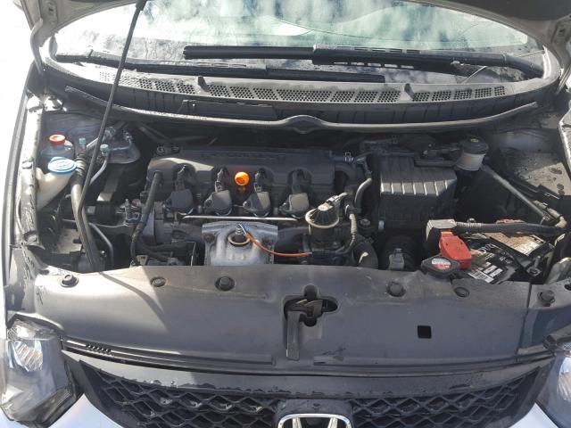 2HGFG12999H516942 - 2009 HONDA CIVIC EXL SILVER photo 7