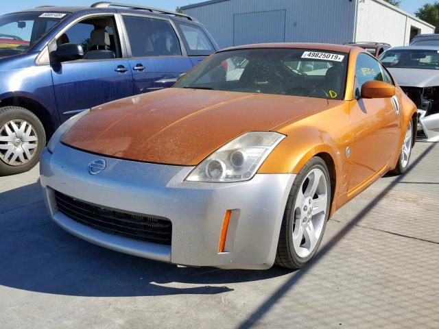 JN1AZ34E53T018162 - 2003 NISSAN 350Z COUPE ORANGE photo 2