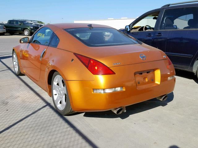 JN1AZ34E53T018162 - 2003 NISSAN 350Z COUPE ORANGE photo 3