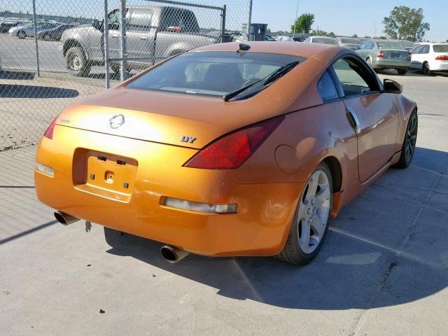 JN1AZ34E53T018162 - 2003 NISSAN 350Z COUPE ORANGE photo 4