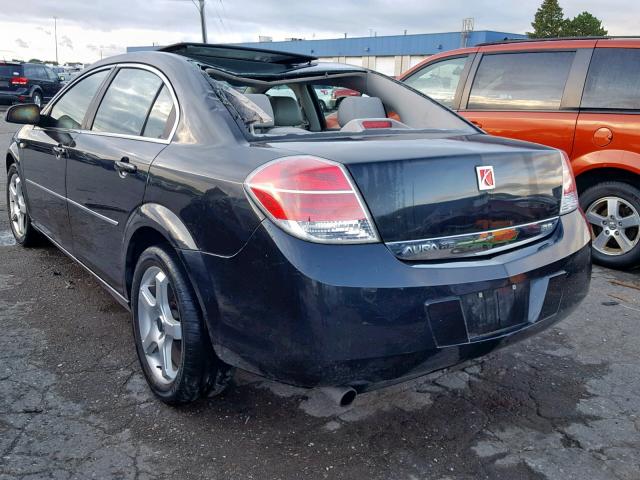 1G8ZS57N58F279240 - 2008 SATURN AURA XE BLACK photo 3