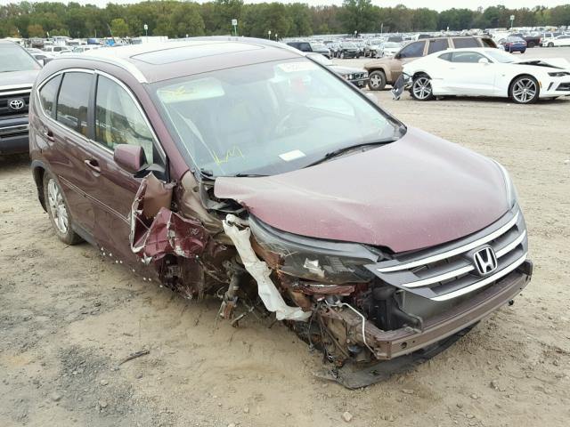 5J6RM4H73EL008713 - 2014 HONDA CR-V EXL MAROON photo 1