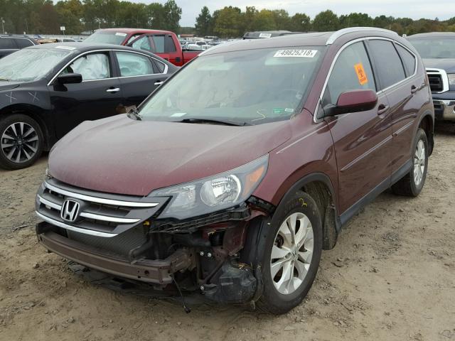 5J6RM4H73EL008713 - 2014 HONDA CR-V EXL MAROON photo 2