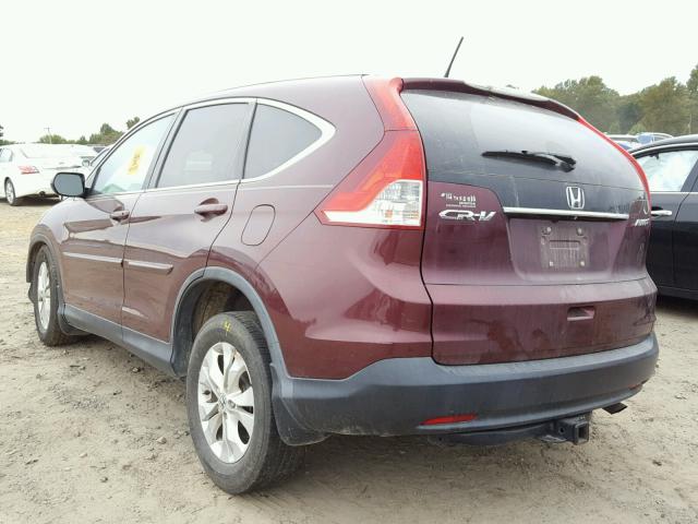 5J6RM4H73EL008713 - 2014 HONDA CR-V EXL MAROON photo 3