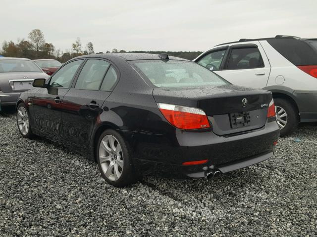WBANB33524B108460 - 2004 BMW 545 I BLACK photo 3