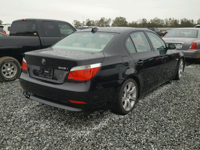 WBANB33524B108460 - 2004 BMW 545 I BLACK photo 4