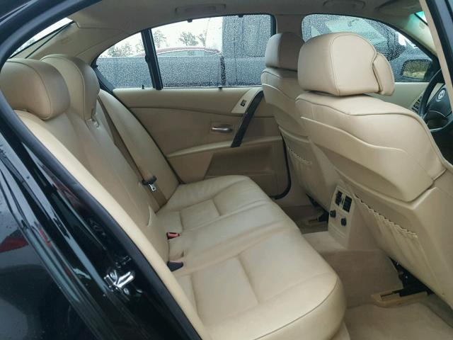 WBANB33524B108460 - 2004 BMW 545 I BLACK photo 6