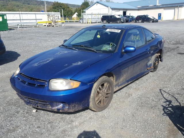 1G1JH12F837324872 - 2003 CHEVROLET CAVALIER L BLUE photo 2