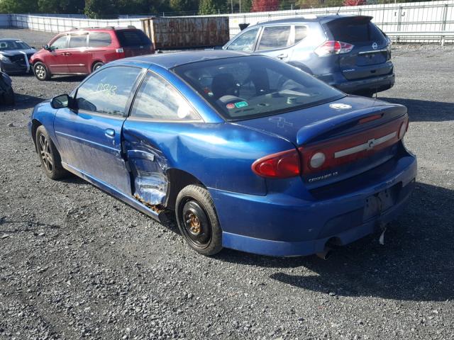 1G1JH12F837324872 - 2003 CHEVROLET CAVALIER L BLUE photo 3