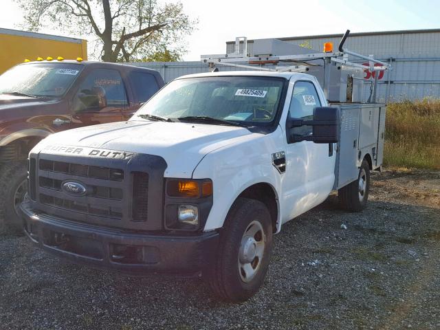 1FDWF30518EC94136 - 2008 FORD F350 SRW S WHITE photo 2