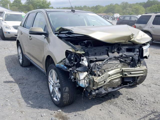 2FMDK4KC9CBA27187 - 2012 FORD EDGE LIMIT GREEN photo 1