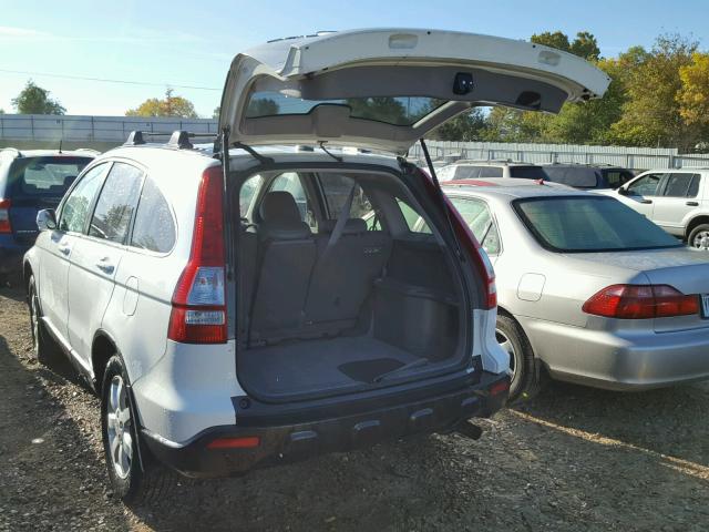 5J6RE48778L027895 - 2008 HONDA CR-V EXL WHITE photo 3