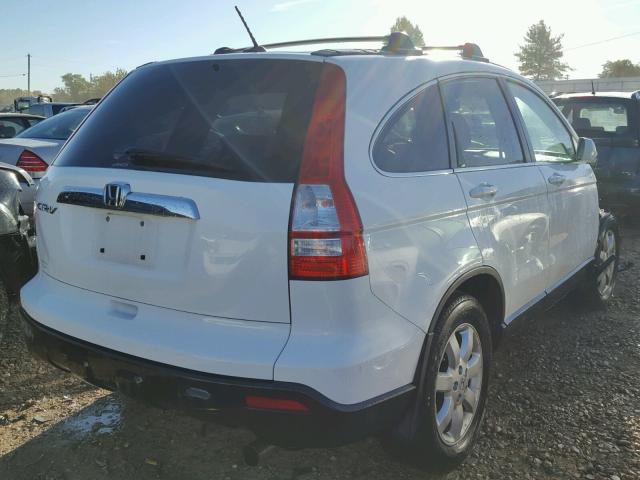 5J6RE48778L027895 - 2008 HONDA CR-V EXL WHITE photo 4