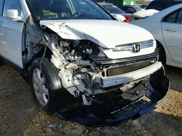 5J6RE48778L027895 - 2008 HONDA CR-V EXL WHITE photo 9