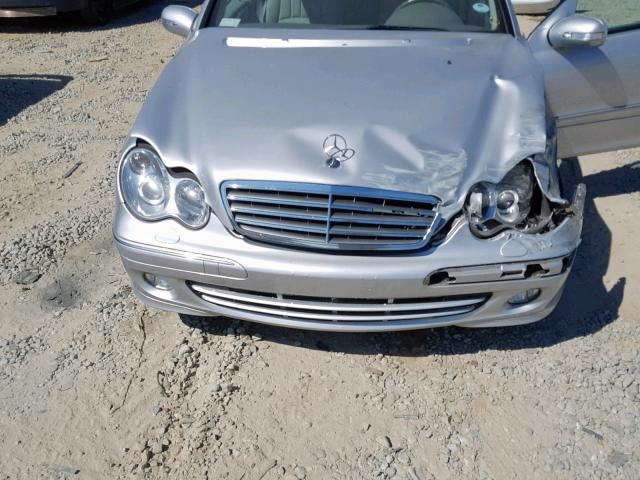 WDBRF87J96F769054 - 2006 MERCEDES-BENZ C 350 4MAT SILVER photo 7