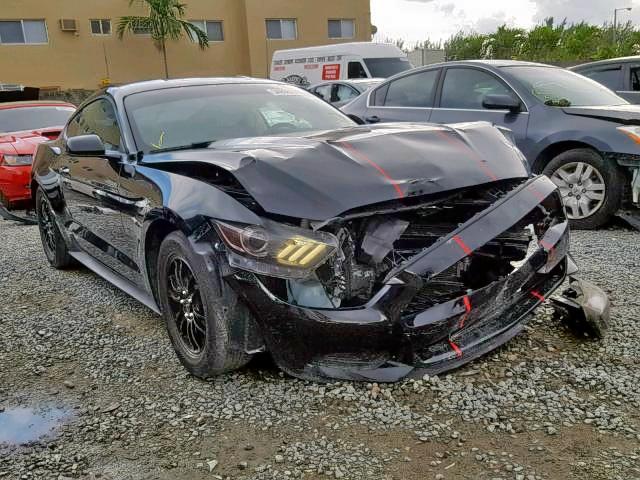 1FA6P8AM9F5357586 - 2015 FORD MUSTANG BLACK photo 1
