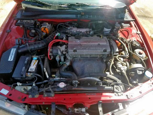 JHMBB1171PC002240 - 1993 HONDA PRELUDE SR RED photo 7