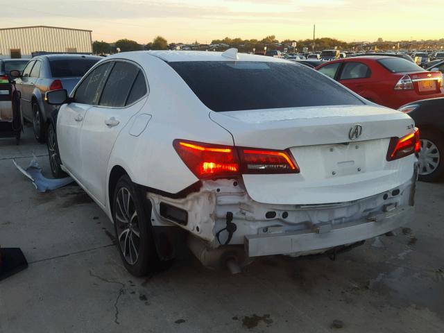 19UUB1F38GA002636 - 2016 ACURA TLX WHITE photo 3