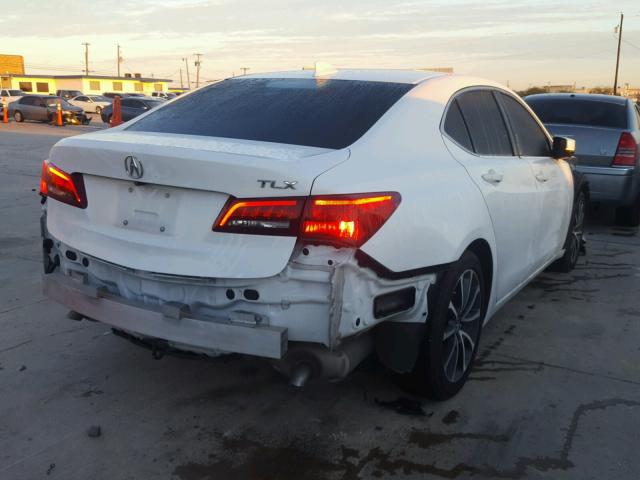 19UUB1F38GA002636 - 2016 ACURA TLX WHITE photo 4