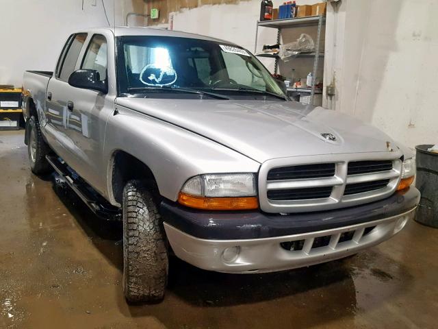 1D7HG38XX3S181706 - 2003 DODGE DAKOTA QUA SILVER photo 1