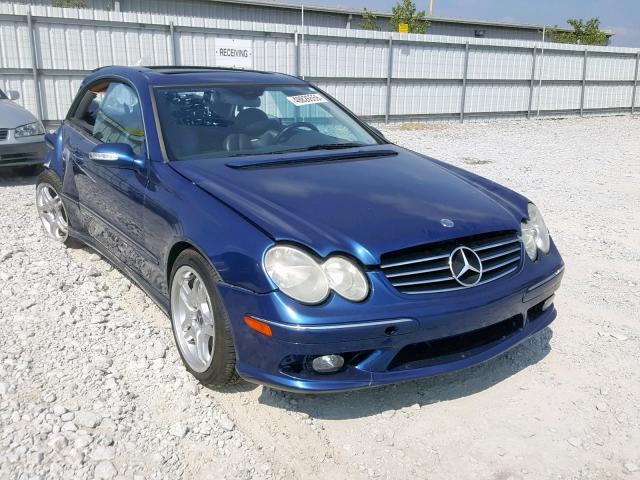 WDBTJ76H43F047919 - 2003 MERCEDES-BENZ CLK 55 AMG BLUE photo 1