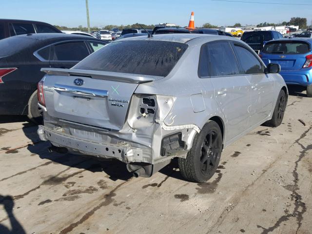 JF1GE74628G500595 - 2008 SUBARU IMPREZA WR SILVER photo 4