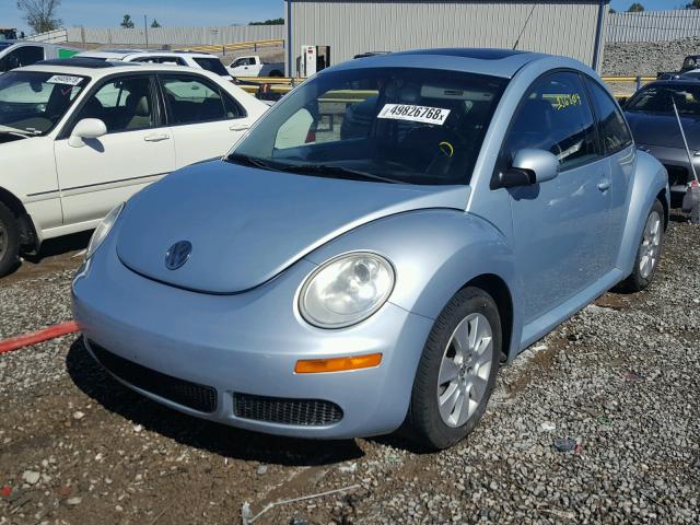 3VWRW31C49M513551 - 2009 VOLKSWAGEN NEW BEETLE BLUE photo 2