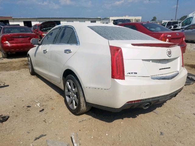 1G6AA5RX0D0170303 - 2013 CADILLAC ATS WHITE photo 3