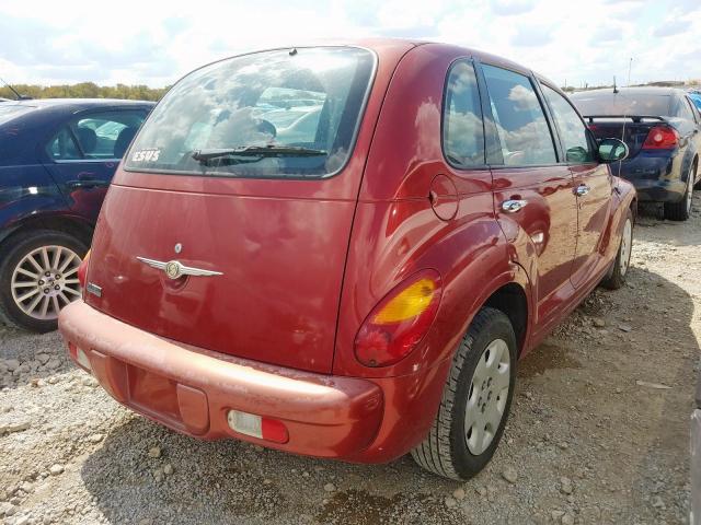 3C4FY48B65T610849 - 2005 CHRYSLER PT CRUISER RED photo 4