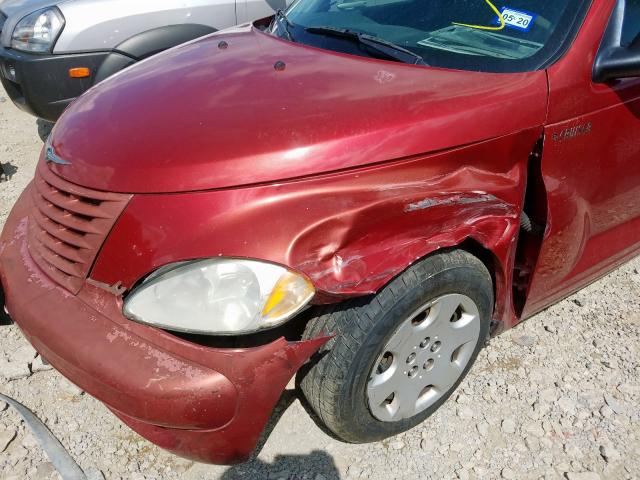 3C4FY48B65T610849 - 2005 CHRYSLER PT CRUISER RED photo 9