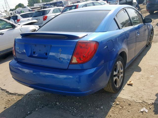 1G8AW12F64Z108449 - 2004 SATURN ION LEVEL BLUE photo 4