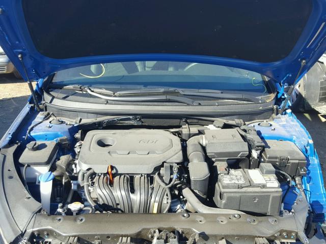 5NPE34AF4JH632902 - 2018 HYUNDAI SONATA SPO BLUE photo 7