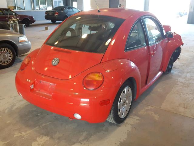 3VWBK21C72M403672 - 2002 VOLKSWAGEN NEW BEETLE RED photo 4