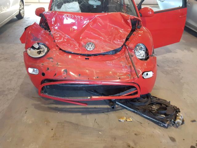 3VWBK21C72M403672 - 2002 VOLKSWAGEN NEW BEETLE RED photo 7