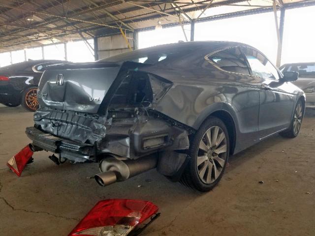 1HGCS2B88AA001397 - 2010 HONDA ACCORD EXL GRAY photo 4