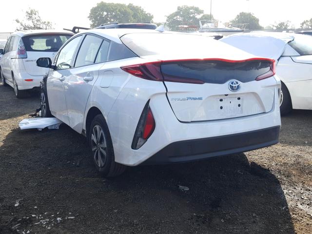 JTDKARFPXJ3076257 - 2018 TOYOTA PRIUS PRIM 白色 照片 3
