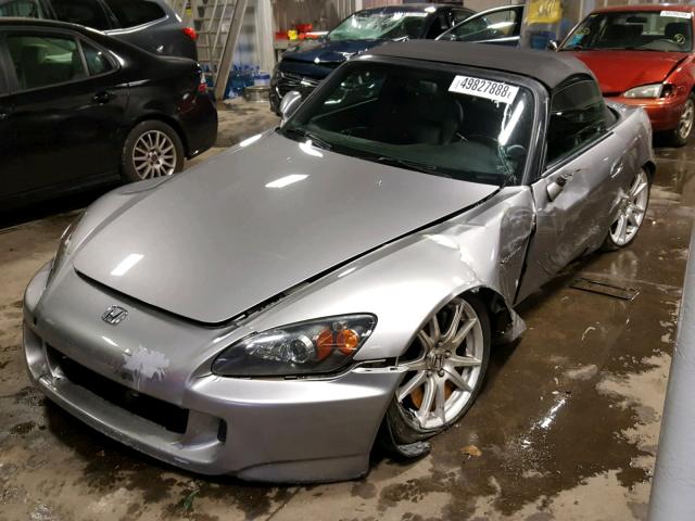 JHMAP21454S000291 - 2004 HONDA S2000 SILVER photo 2