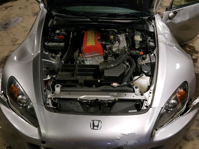 JHMAP21454S000291 - 2004 HONDA S2000 SILVER photo 7