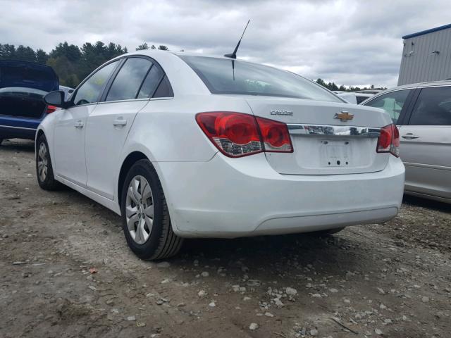 1G1PD5SH8C7235057 - 2012 CHEVROLET CRUZE LS WHITE photo 3