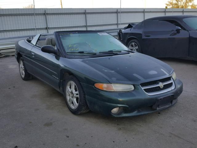 3C3EL55H8VT518591 - 1997 CHRYSLER SEBRING JX GREEN photo 1