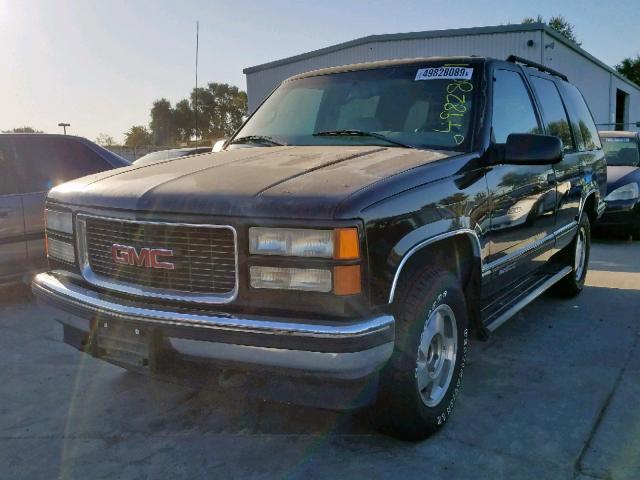 1GKEK13R9WJ721960 - 1998 GMC YUKON BLACK photo 2