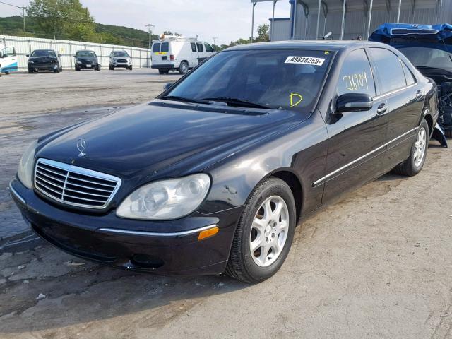 WDBNG75JXYA068712 - 2000 MERCEDES-BENZ S 500 BLACK photo 2