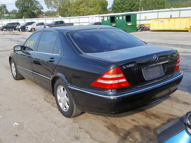 WDBNG75JXYA068712 - 2000 MERCEDES-BENZ S 500 BLACK photo 3