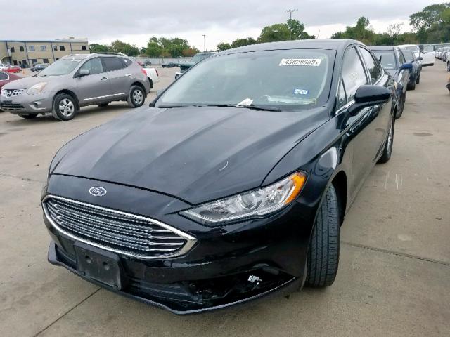 3FA6P0G74HR366733 - 2017 FORD FUSION S BLACK photo 2