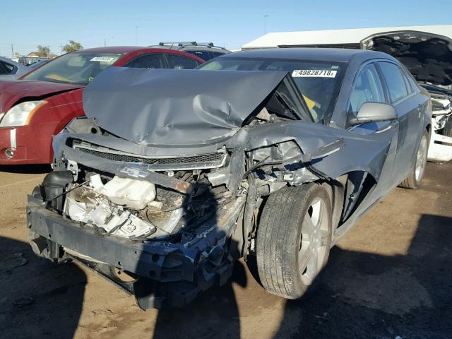 1G1ZH57B99F254720 - 2009 CHEVROLET MALIBU 1LT GRAY photo 2